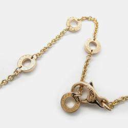 Pre Owned Bvlgari B.zero1 Black Ceramic 18K Rose Gold Pendant Necklace