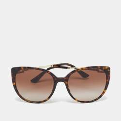 Pre Owned Bvlgari Tortoise Brown Gradient BV 8251 Cat Eye Sunglasses