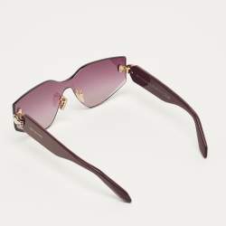 Pre Owned Bvlgari Purple BV40034U Serpenti Cat Eye Sunglasses