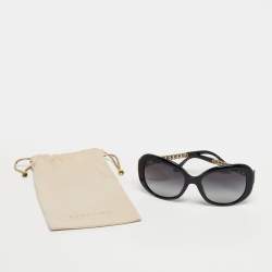 Pre Owned Bvlgari Black Gradient 8129 H B Butterfly Sunglasses