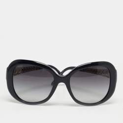 Pre Owned Bvlgari Black Gradient 8129 H B Butterfly Sunglasses