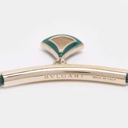 Pre Owned Bvlgari Divas' Dream Enamel Gold Tone Cord Bracelet
