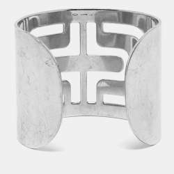 مملوكة مسبقًا Bvlgari Parentesi Cutwork Sterling Silver Bracelet