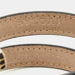 مملوكة مسبقًا سوار بلغاري Cleopatra متعدد اللفات جلد كحلي Serpenti Forever