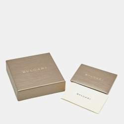 Pre Owned سوار بلغاري سربنتي فورايفر نحاسي مطلي ذهب وجلد مضفر