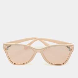Pre Owned Bvlgari Beige Gradient Printed  8208 Cat Eye Sunglasses