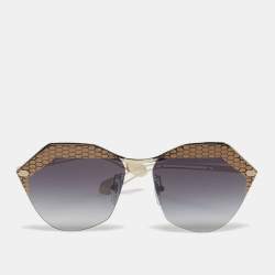 مملوكة مسبقًا نظارة شمسية بلغاري BV 6109 بلاك/ذهبي متدرج بدون إطار