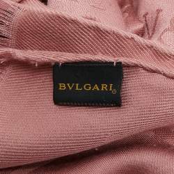 مملوكة مسبقًا وشاح بلغاري صوف وحرير لوغومانيا باللون الأزرق الداكن البحري