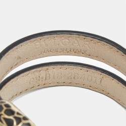 مملوكة مسبقًا سوار بلغاري سيربينتي فورايفر جلد إينامل لون ذهبي