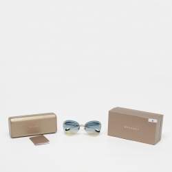 مملوكة مسبقًا Bvlgari Gold Tone/Blue Gradient 6130 Butterfly Sunglasses