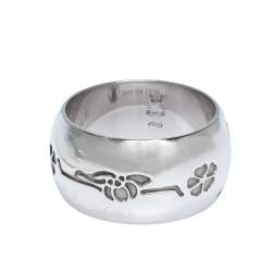 Pre Owned Bvlgari Save The Children Silver Band Ring Size 50