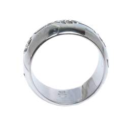 Pre Owned Bvlgari Save The Children Silver Band Ring Size 50