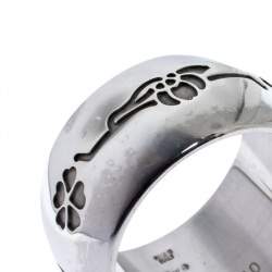 Pre Owned Bvlgari Save The Children Silver Band Ring Size 50