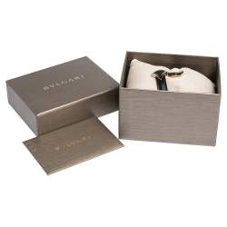 Bvlgari Divas' Dream Enamel Leather Gold Tone Bracelet 