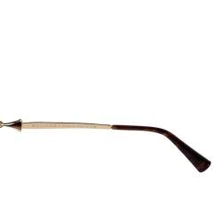 Pre Owned Bvlgari Dark Havana / Brown Gradient 8193B Cat Eye Sunglasses