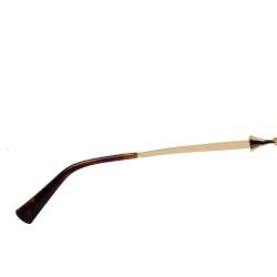 Pre Owned Bvlgari Dark Havana / Brown Gradient 8193B Cat Eye Sunglasses