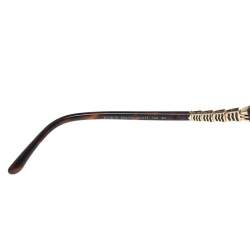 Pre Owned Bvlgari Havana Brown & Crystals/ Brown Gradient BV 8136B Square Sunglasses