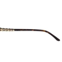 Pre Owned Bvlgari Havana Brown & Crystals/ Brown Gradient BV 8136B Square Sunglasses