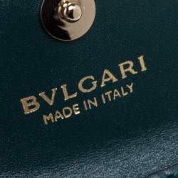 Pre Owned Bvlgari Green Leather Serpenti Forever Charm