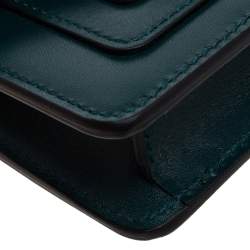 Pre Owned Bvlgari Green Leather Serpenti Forever Charm