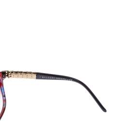 Pre Owned Bvlgari Blue Red 8155 Fantasy Gradient Square Sunglasses