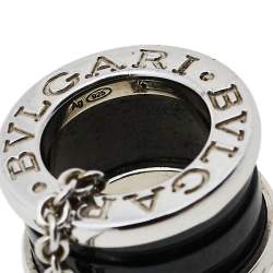 Pre Owned Bvlgari Save the Children B.Zero1 Ceramic Silver Pendant Necklace