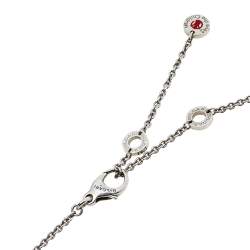 Pre Owned Bvlgari Save the Children Black Ceramic and Silver Pendant Necklace