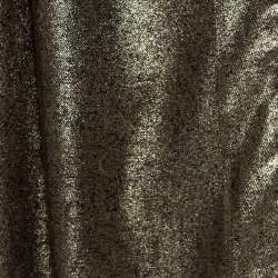 Pre Owned Bvlgari Gold Silk Wool Lettere Maxi Logomania Stole