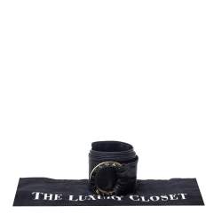 Bvlgari Black Soft Leather Bvlgari Bvlgari Waist Belt 85CM