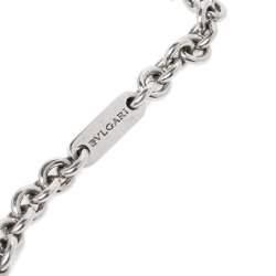 Bvlgari B.Zero1 Silver Chain Link Charm Bracelet 