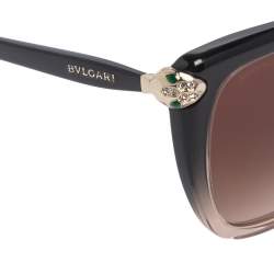 Bvlgari Black Ombre/Brown 8207B Gradient Square Sunglasses