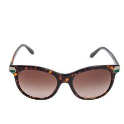 Bvlgari Brown Havana 8185BF Oval Sunglasses