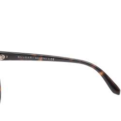 Bvlgari Brown Havana 8185BF Oval Sunglasses