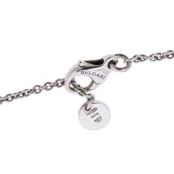 Pre Owned Bvlgari Save the Children Black Ceramic Silver Pendant Necklace