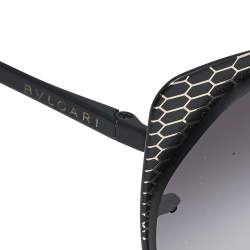 Bvlgari Black / Grey Gradient Serpenti BV 6096 Cat Eye Sunglasses