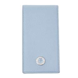 Pre Owned Bvlgari Blue Leather Notepad Cover