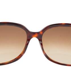 Bvlgari Dark Havana Jeweled/Brown Gradient 8069 B Oversized Sunglasses
