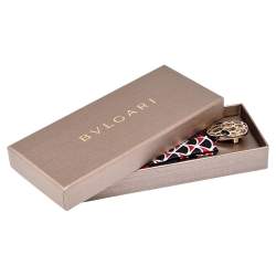 Bvlgari Multicolor Printed Silk Tie Me Shelley Bandeau Scarf