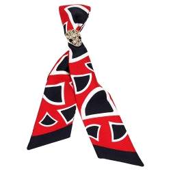 Bvlgari Multicolor Printed Silk Tie Me Shelley Bandeau Scarf
