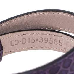 Bvlgari Serpenti Forever Purple Leather Double Coiled Bracelet