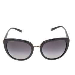 Pre Owned Bvlgari Black/Grey Gradient 8177 Cat-Eye Sunglasses