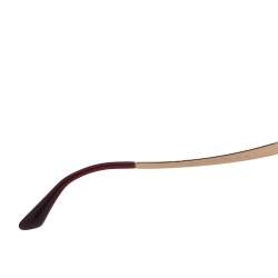 Pre Owned Bvlgari Burgundy/ Rose Gradient Mirror Serpenti Cat Eye Sunglasses