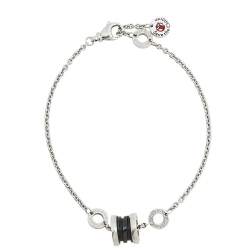Pre Owned Bvlgari B.Zero1 Save The Children Sterling Silver Bracelet S/M