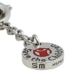 Pre Owned Bvlgari B.Zero1 Save The Children Sterling Silver Bracelet S/M