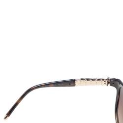 Bvlgari Dark Brown Tortoise 8104 Ruffle Wayfarer Sunglasses