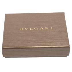 Bvlgari Fortuna Interlocking Circles Sterling Silver Black Cord Bracelet