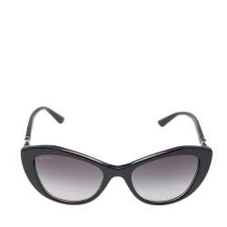 Bvlgari Black Gradient 8168-B Embellished Cat Eye Sunglasses