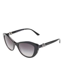 Bvlgari Black Gradient 8168-B Embellished Cat Eye Sunglasses