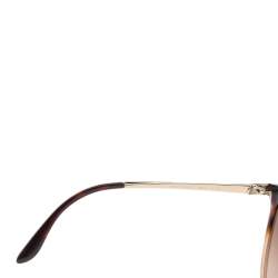 Pre Owned Bvlgari Havana/Gold BV 8161-B Cat Eye Gradient Sunglasses