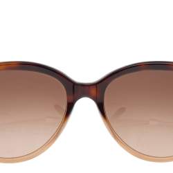 Pre Owned Bvlgari Havana/Gold BV 8161-B Cat Eye Gradient Sunglasses